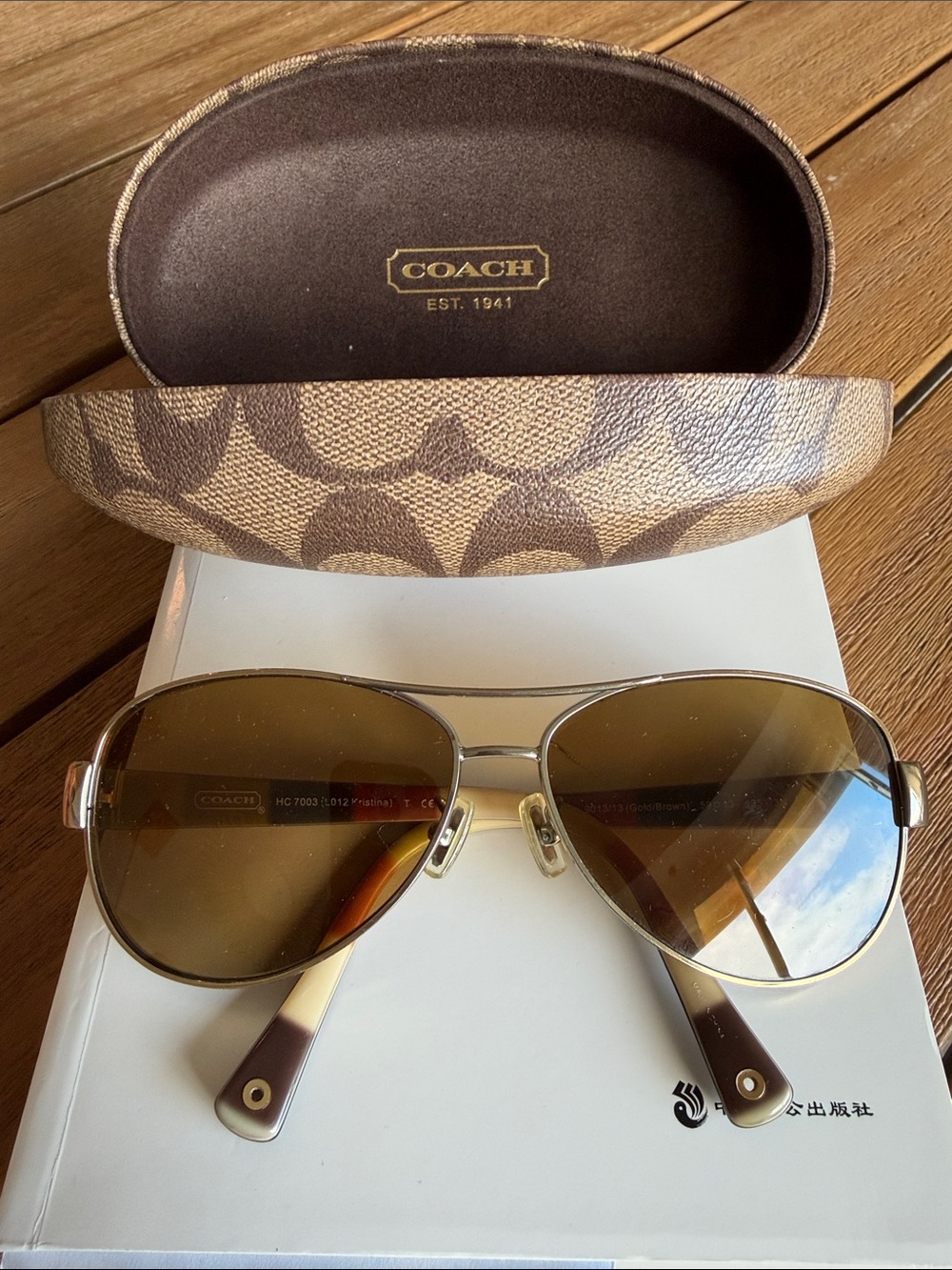 Coach Gradient Frame Sunglasses in Green, Black and Red